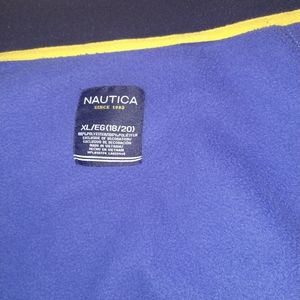I am selling a Nautica brand blue sweater with zip